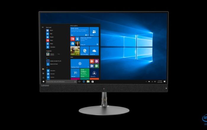 01 IDEACENTRE AIO 730S Hero front facing forward without KB Mouse HD Cam...