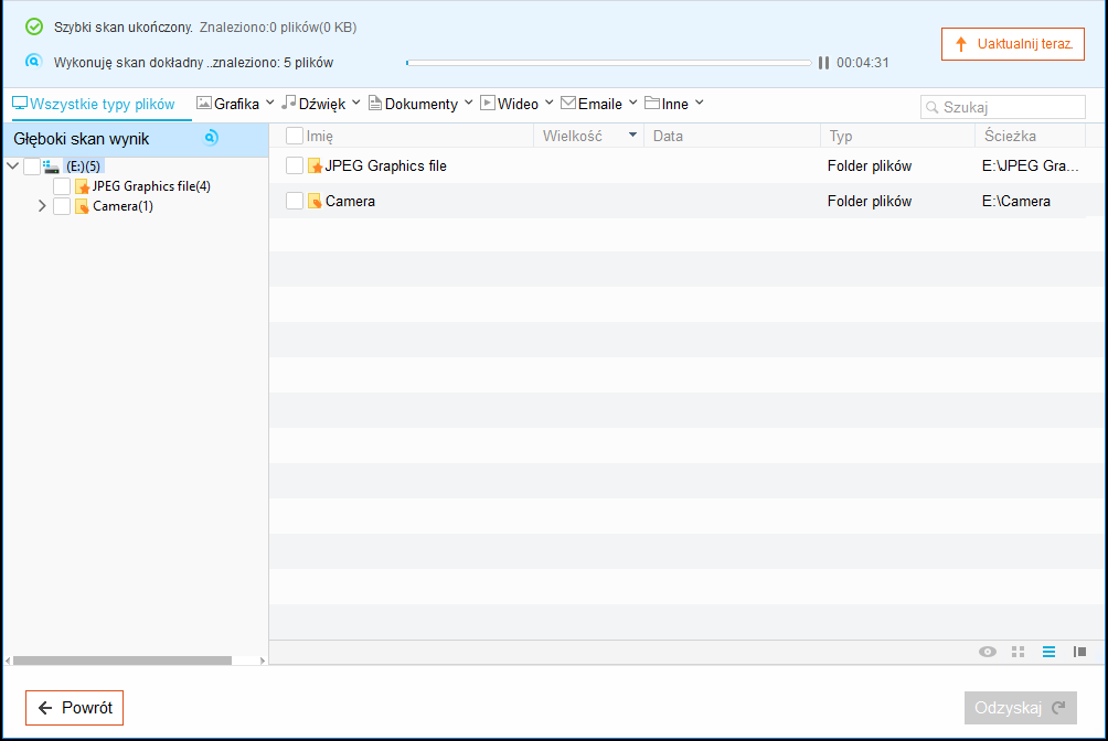 easus scanning memory card