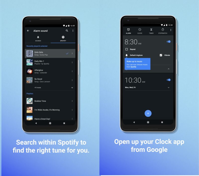 Google Clock Spotify 2