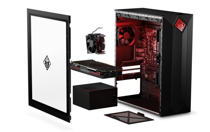 Omen Obelisk Glass Panel Exploded