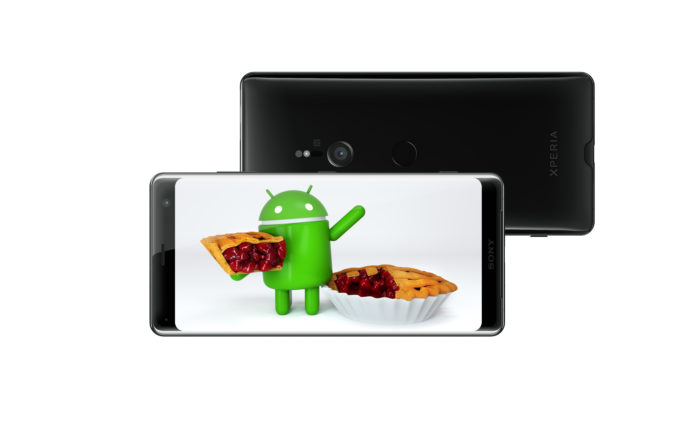 XperiaXZ3 Fronthoriz Black+Pie