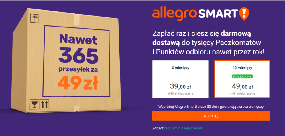 Allegro Smart Jak Amazon Za 49 Zl Roczna Darmowa Wysylka Portal Telekomunikacyjny Telix Pl