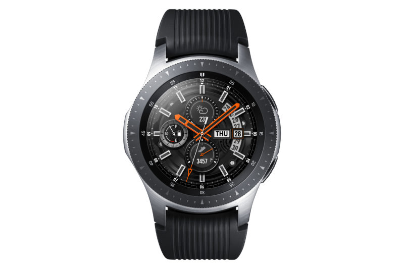 galaxy watch front silver