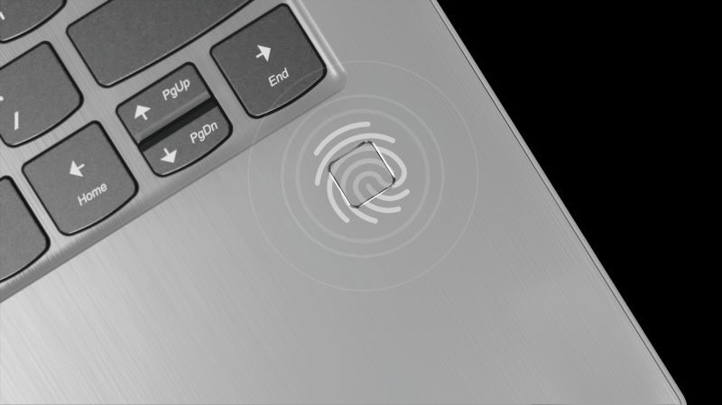 19 YOGA 530 Clsoeup FingerPrint Onyx Black