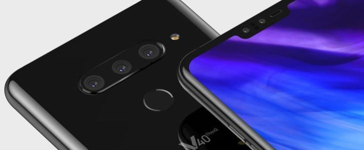 LG V40 ThinQ selfie kamera 