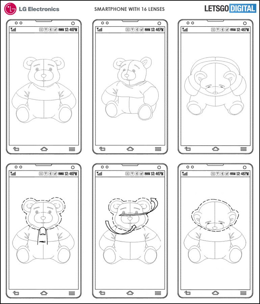 LG opatentowała smartfon z 16 kamerami