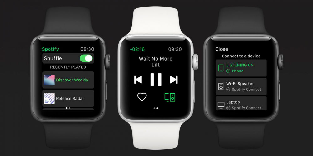 Muzyczny serwis Spotify przedstawił aplikację do Apple Watch