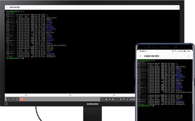 Lunix na smartfonie: Samsung otwiera beta-testy Linux on DeX 1