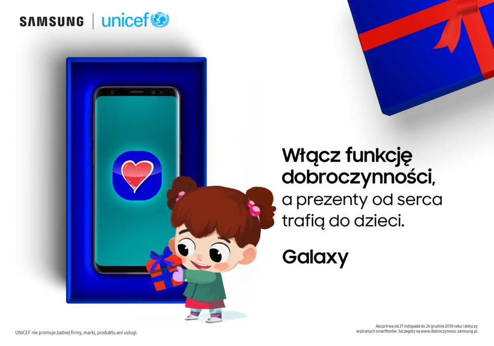 Znalezione obrazy dla zapytania Samsung prezentuje nowÄ funkcjÄ smartfonÃ³w Galaxy #FunkcjaDobroczynnosci