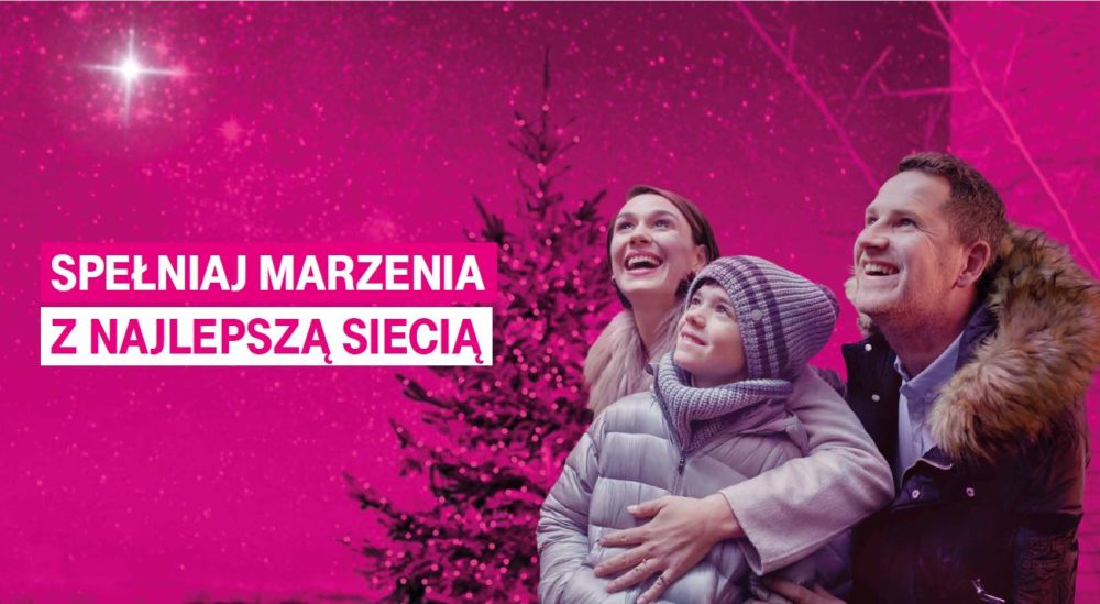 Spełniaj marzenia z najlepszą siecią i spraw najbliższym świąteczne podarunki w T‑Mobile 1