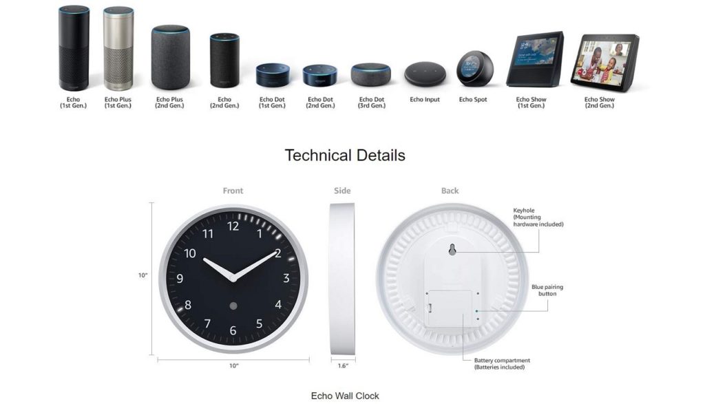 Amazon Echo Wall Clock