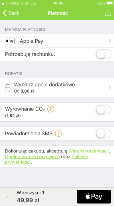 FlixBus wprowadza płatności Apple Pay 2