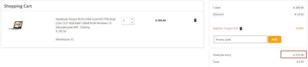 Laptop Notebook Teclast F6 Pro w promocyjnej cenie Geekbuying