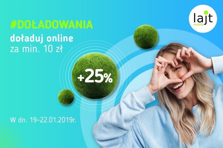 Lajt mobile - promocja doładowań