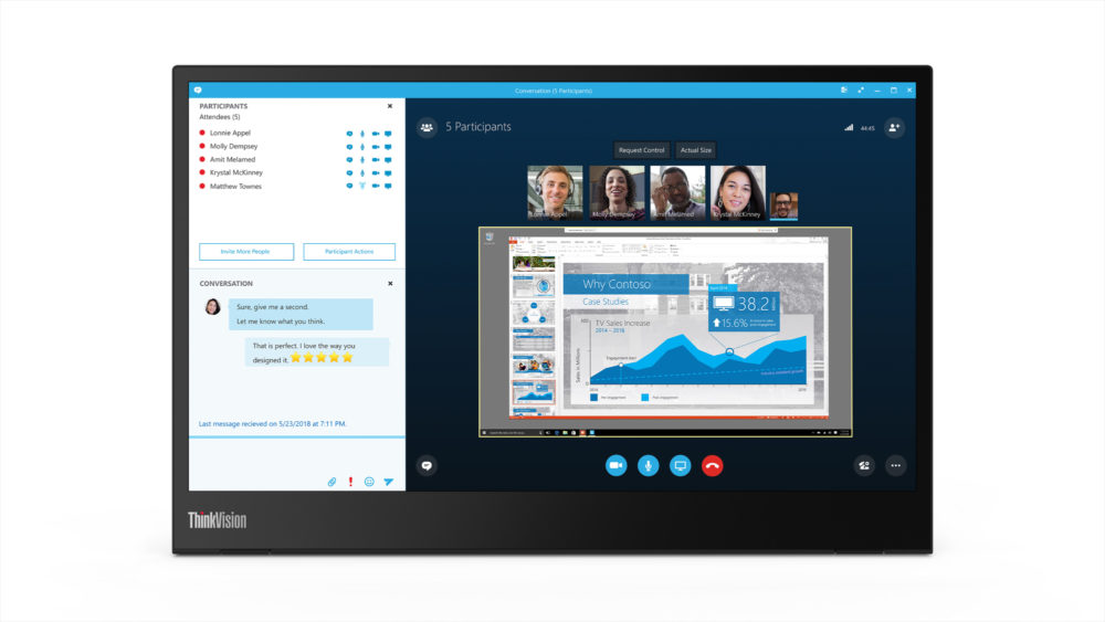 01 Thinkvision M14Inch Tour Front Forward Facing