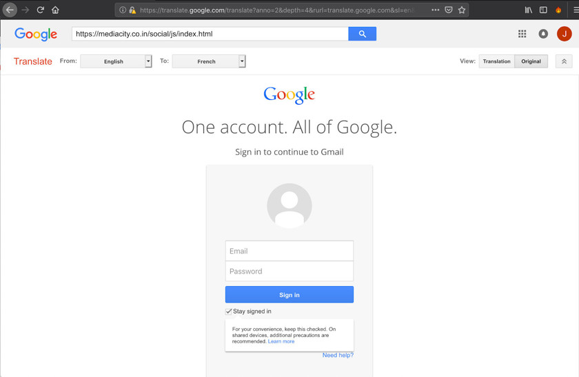 oszuści google fishing
