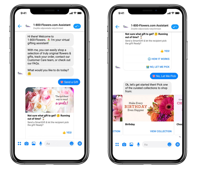 Chatbot 1 800 Flowers