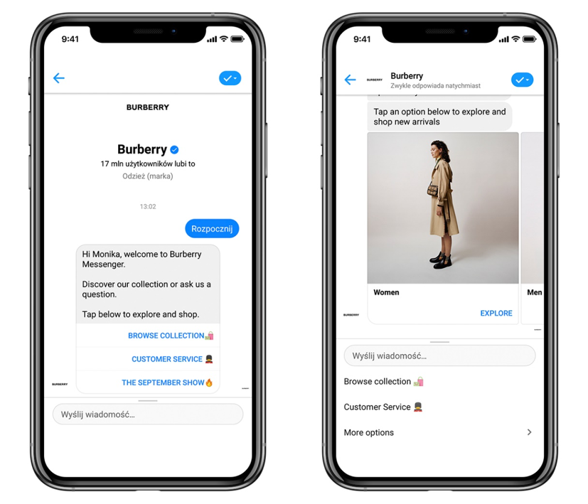 Chatbot Burberry