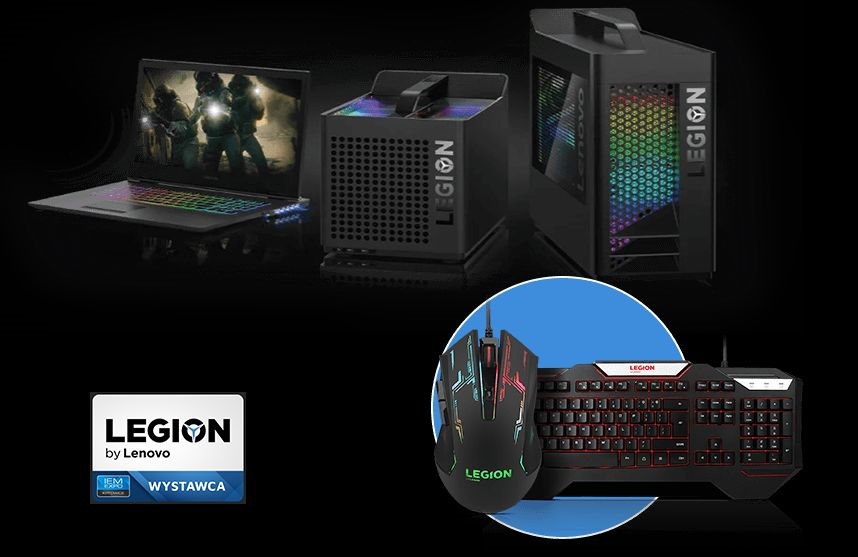 Akcesoria Lenovo Legion w prezencie za zakup laptopów i desktopów dla graczy