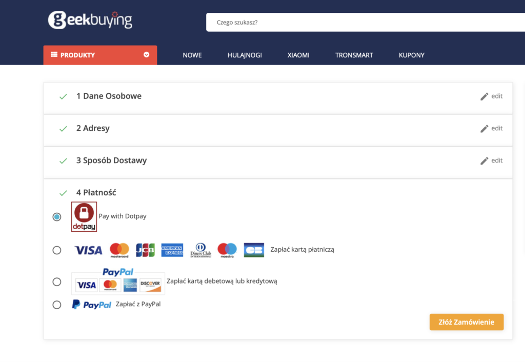 płatności dotpay raty