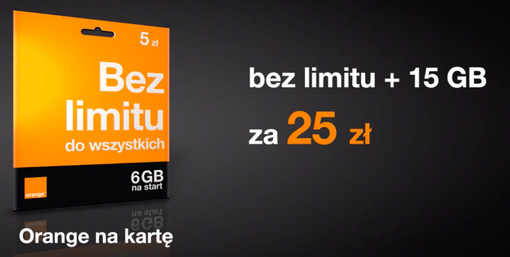 Rozmowy i SMS-y bez limitu do wszystkich + pakiet GB za 25zł/mc