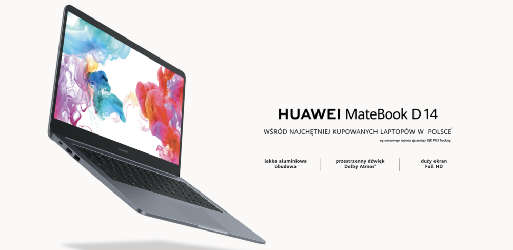 Huawei Matebook D14 - najchętniej kupowany laptop w Polsce