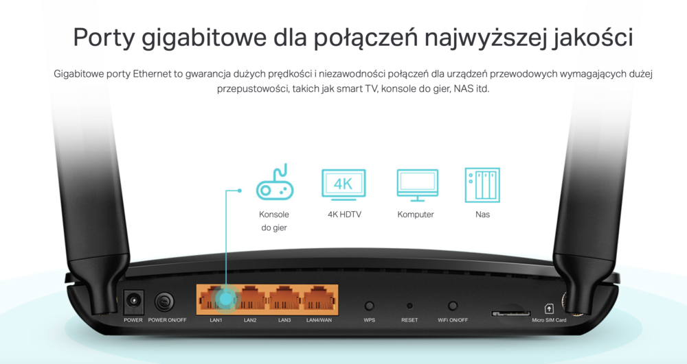 Sieć bezprzewodowa tam, gdzie jej potrzebujesz - Archer MR600 stacjonarny router 4G+ od TP-Link