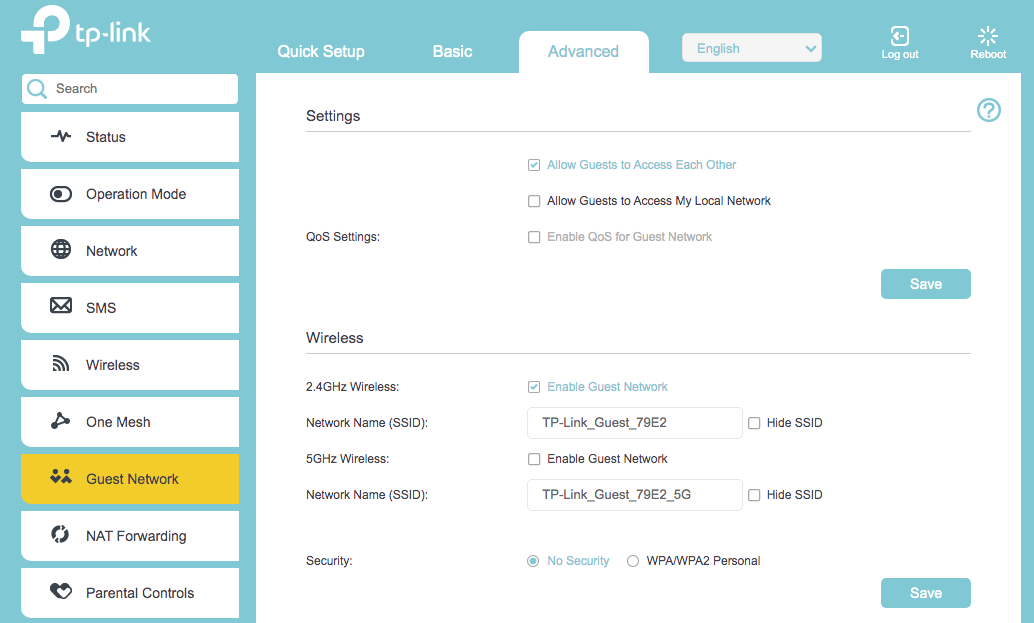 tplink guest network