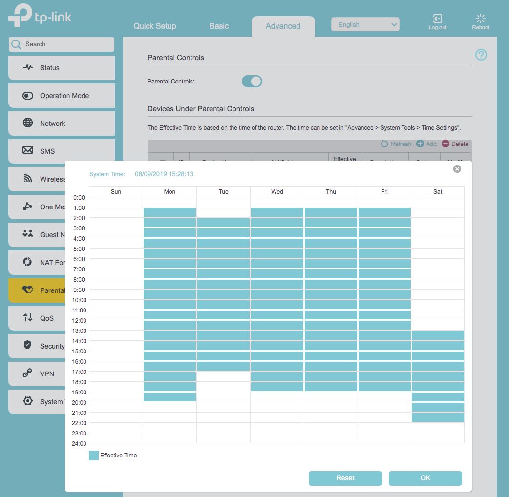 tplink mr600 parental control