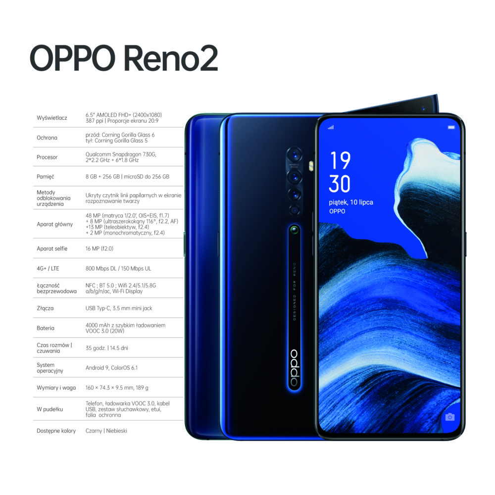 OPPO wprowadza na polski rynek serię smartfonów Reno2