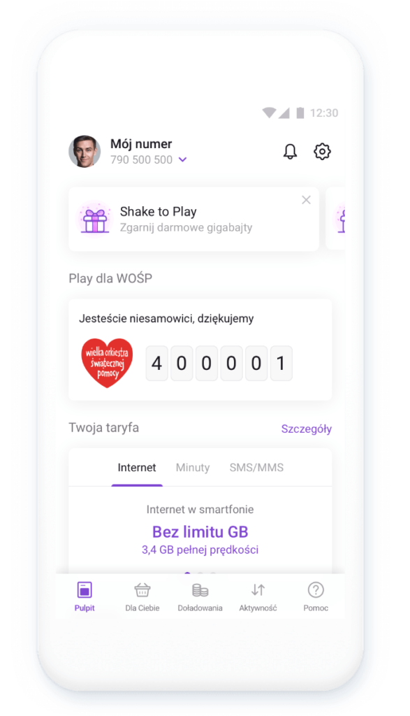 Play wspiera WOŚP - wszystkie kciuki na aplikację Play24!