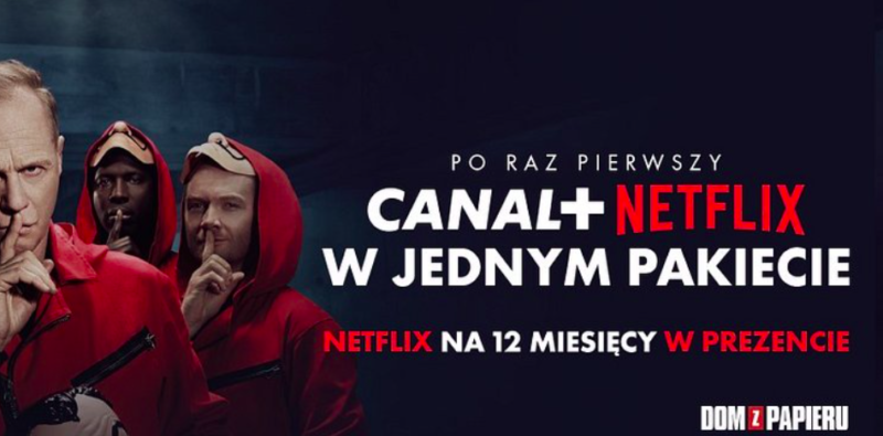 CANAL+ i Netflix wspólnie zaoferują polskim klientom najlepsze filmy, seriale i sport w ramach jednego pakietu 1