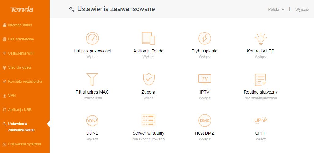 tenda advanced