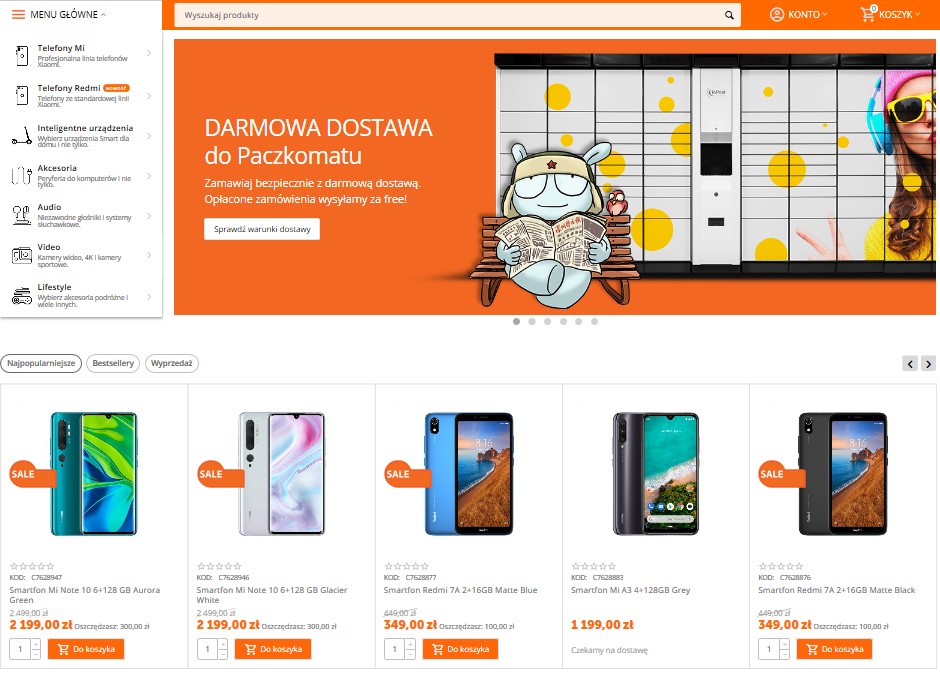 Xiaomi - sklepy stacjonarne i online w Polsce