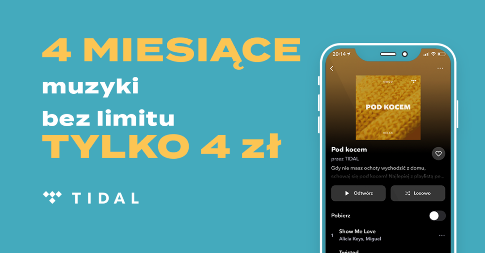 Tidal Korzystanie z serwisu jest wyjątkowo łatwe. TIDAL jest zintegrowany z wieloma aplikacjami i urządzeniami używanymi codziennie przez miliony osób na całym świecie. Aplikacje Waze, Apple TV/Android TV, Apple CarPlay oraz urządzenia Roku, Samsung Wearables czy Sonos to tylko niektóre z nich. Po upływie okresu promocyjnego, użytkownicy mogą kontynuować subskrypcję w cenie 19,99 zł miesięcznie za wersję Premium i 39,99 zł miesięcznie za wersję HiFi.