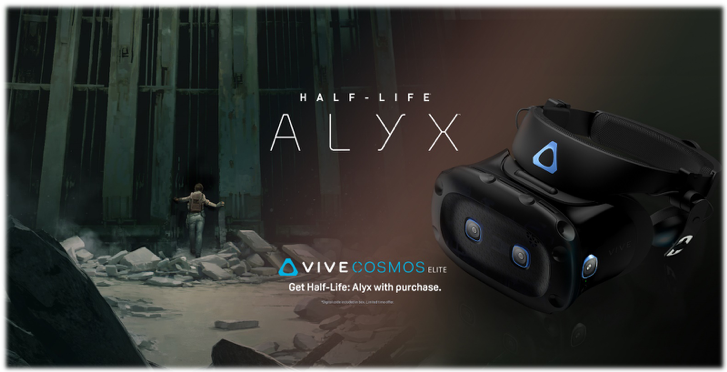 HTC Vive Cosmos Elite w pakiecie z grą Half-Life: Alyx