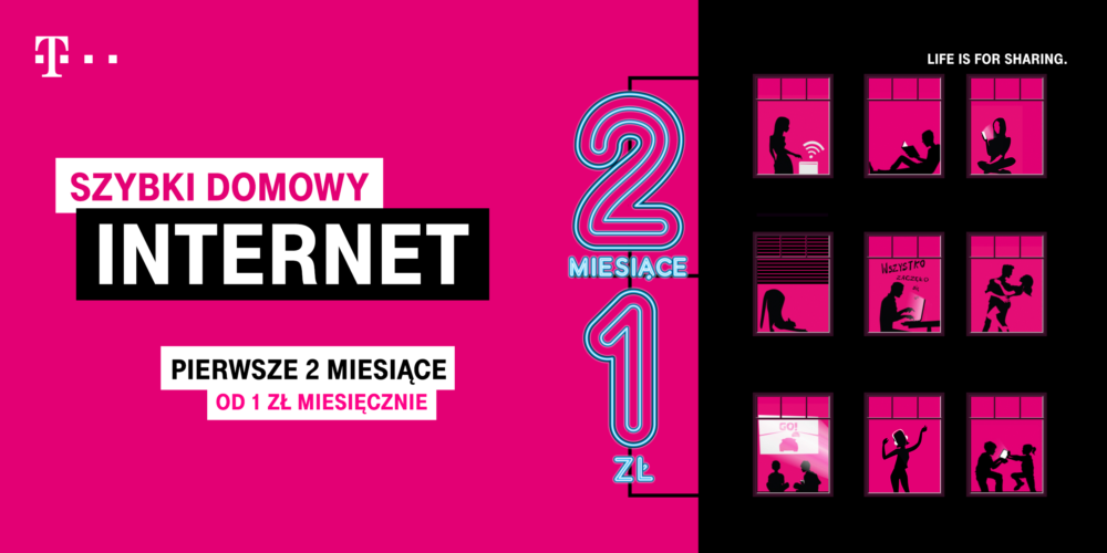 Internet domowy za złótówkę na 2 miesiące