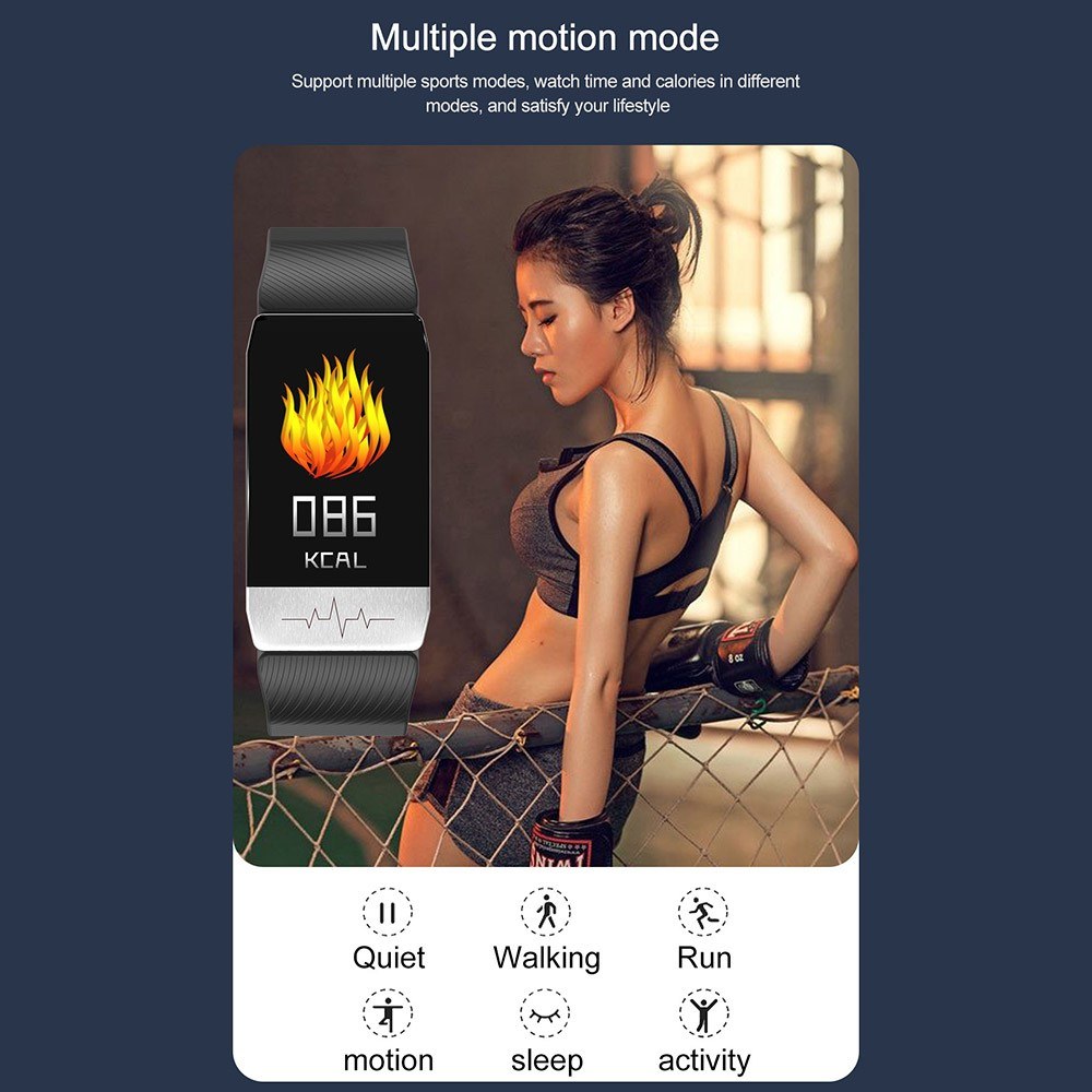 wbudowane inteligentne czujniki, będą nagrywać codzienne kroki, kalorie i odległość. Tymczasem zegarek ma kilka trybów sportowych, takich jak chodzenie, bieganie, jazda na rowerze, koszykówka, badminton, piłka nożna, pływanie i skoki.