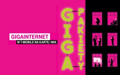 Giga pakiety internetu w T-Mobile na kartę i MIX