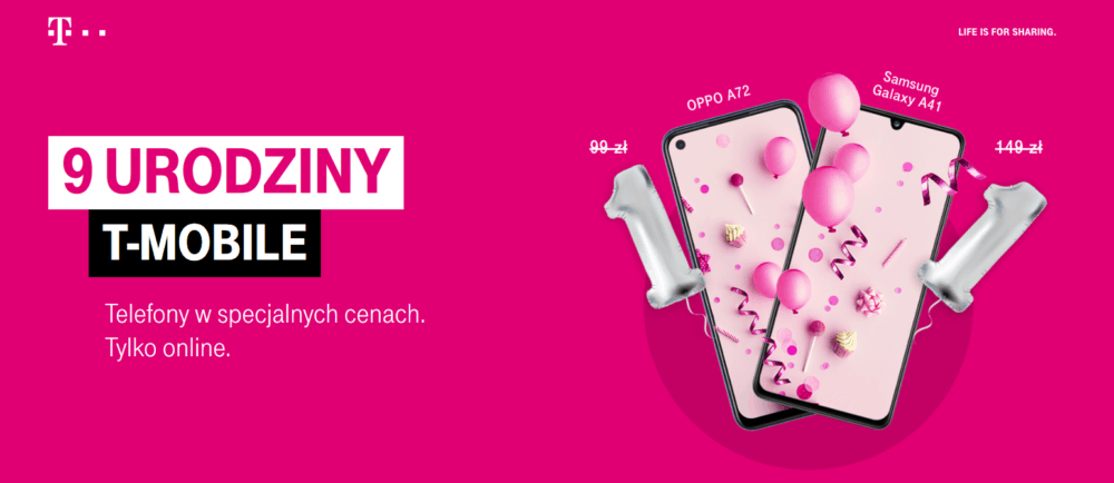 smartfony za zlotowke na 9. urodziny t m