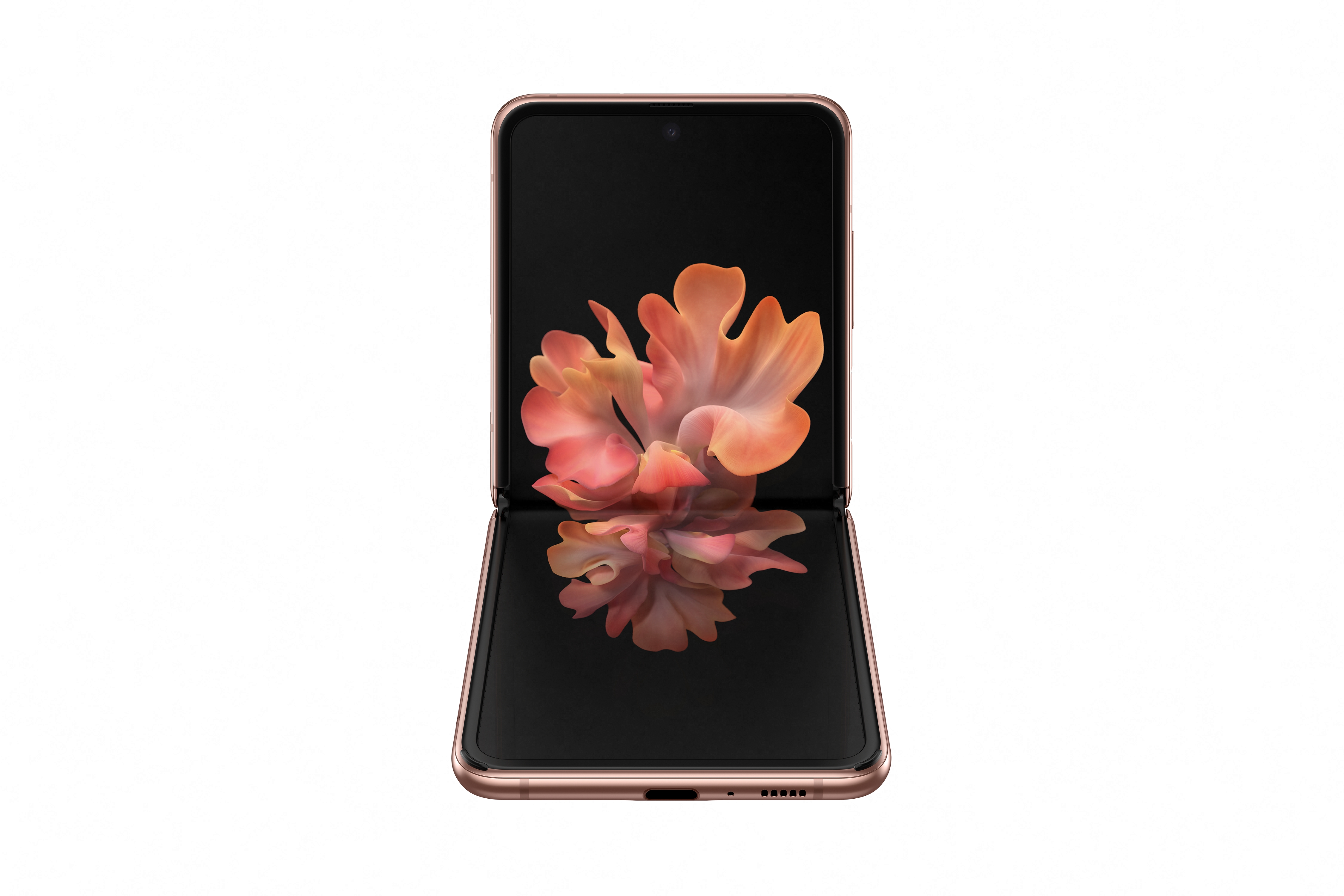 03 galaxyzflip5g mystic bronze front table top