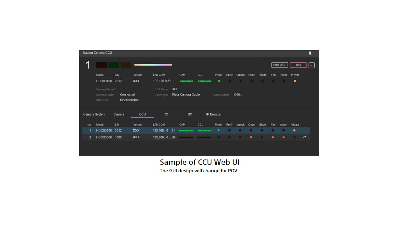 HDC P31 images HDC P31 Web UI