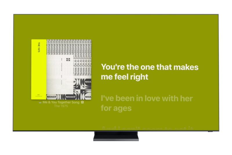 Apple Music na telewizorach Samsung Smart TV od dziś z tekstami piosenek