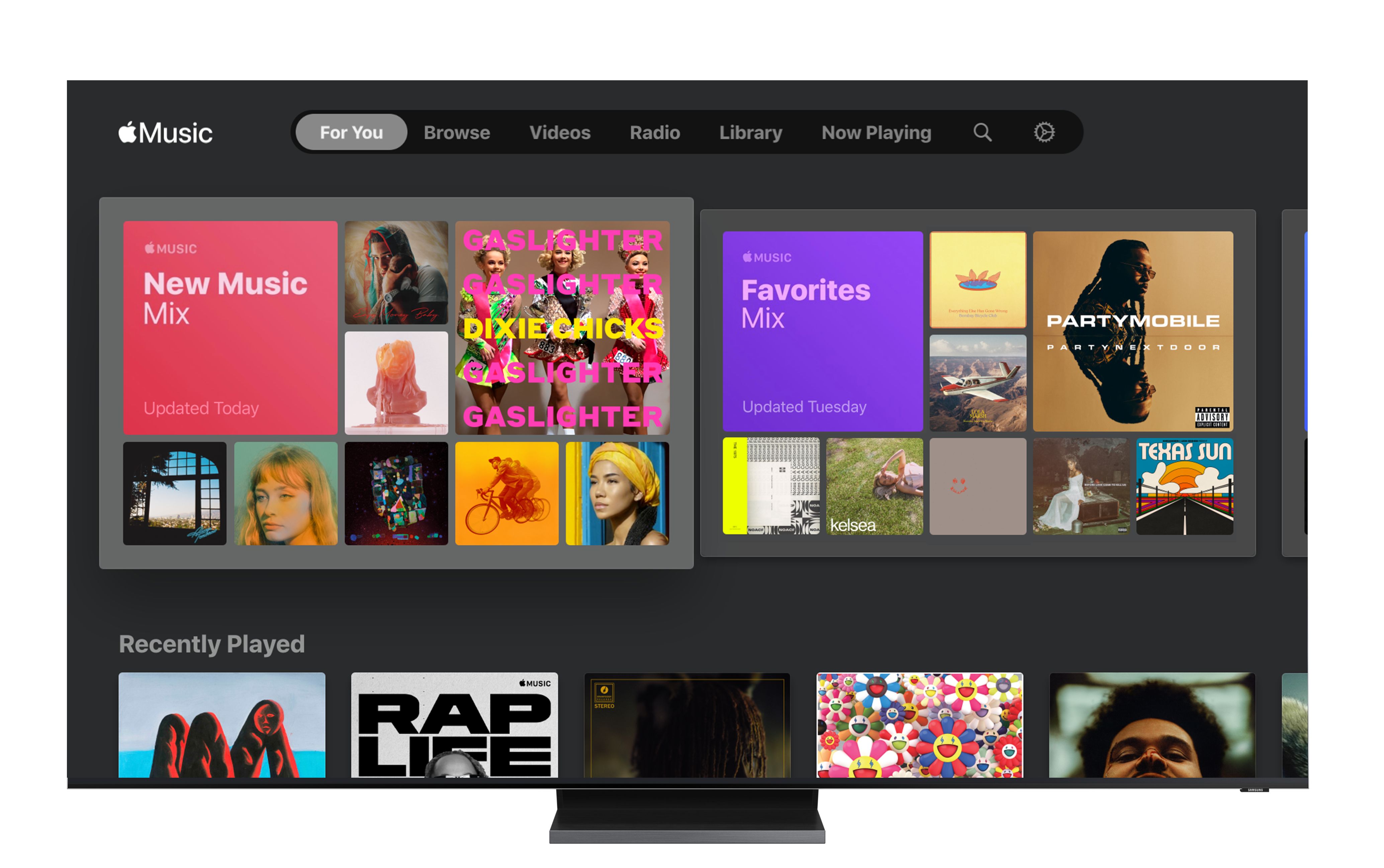 Samsung Smart TV Apple Music rekomendacje