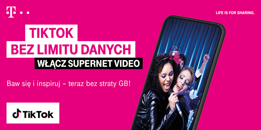 tiktok bez limitow w supernet video od t mobile