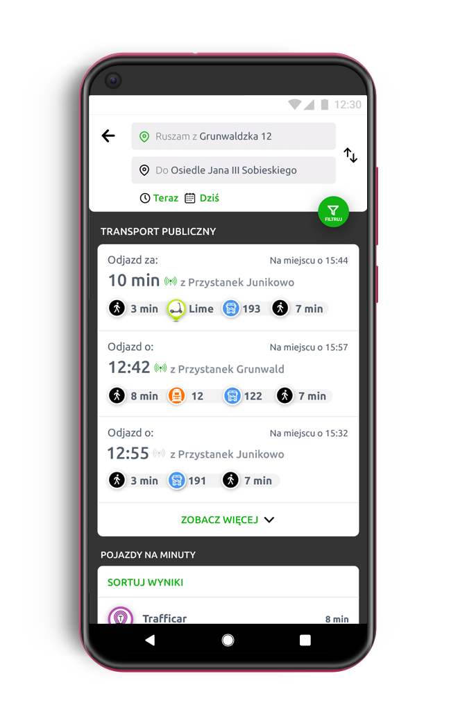 take&drive planner   widok1