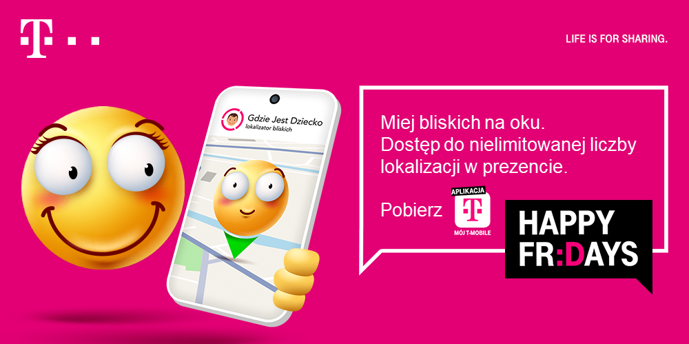 usluga gdzie jest dziecko bezplatnie w t mobile na 30 dni 2
