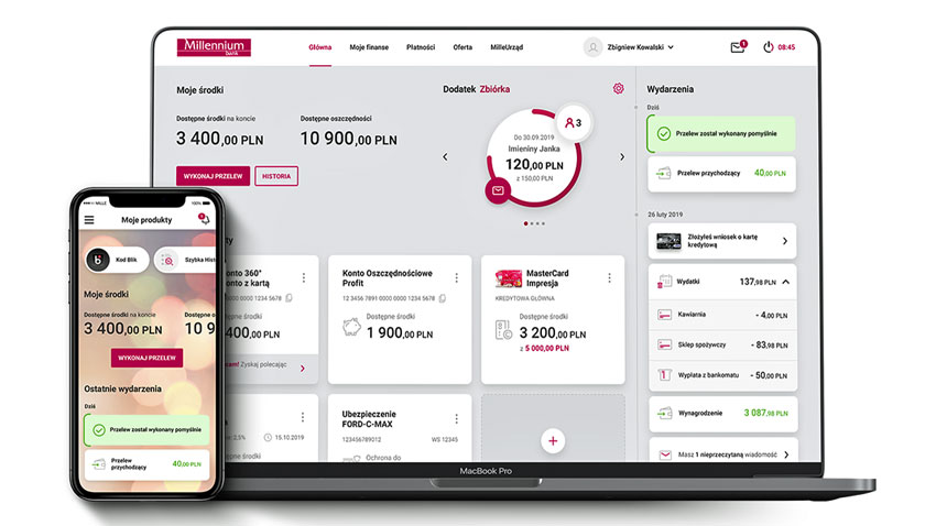 Nowy Millenet i aplikacja mobilna 2 Bank Millennium