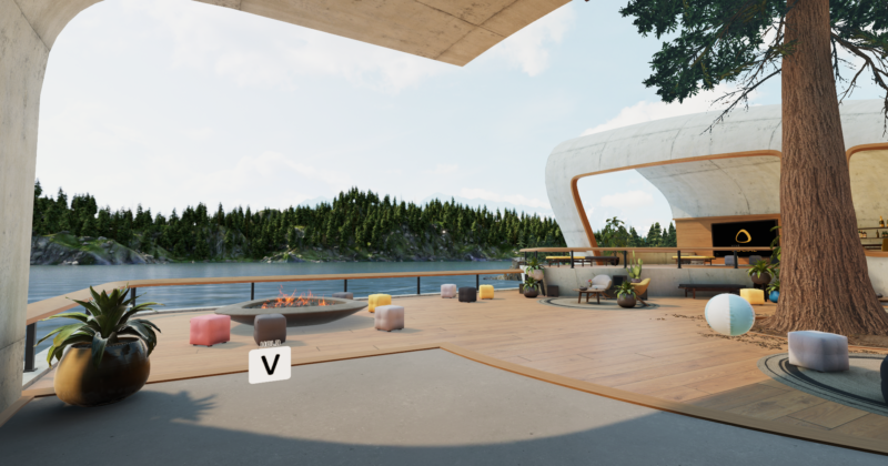 Vive Social   fire pit and bar