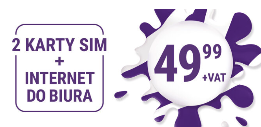 Dwie karty SIM i nielimitowany internet do biura za 49,99 zł w Play dla Firm